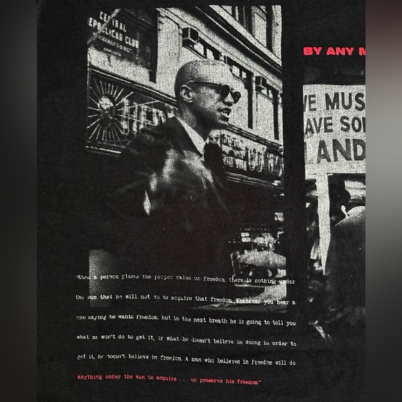 Malcolm X x Shoe Palace Graphic Tee – Limited Collab – Size L - Picture 8 of 11